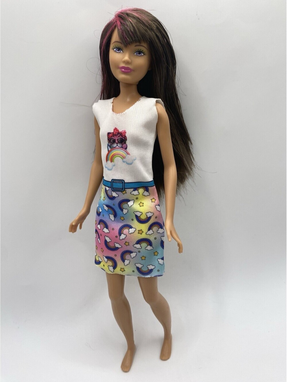 Mattel Barbie Skipper Size Dress Lot - 8 Multi Color Dresses (no Doll) B7